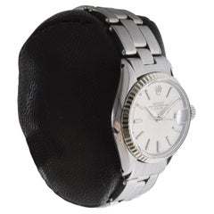 Rolex Steel Ladies Oyster Perpetual Date with Factory Original Silvered Dial