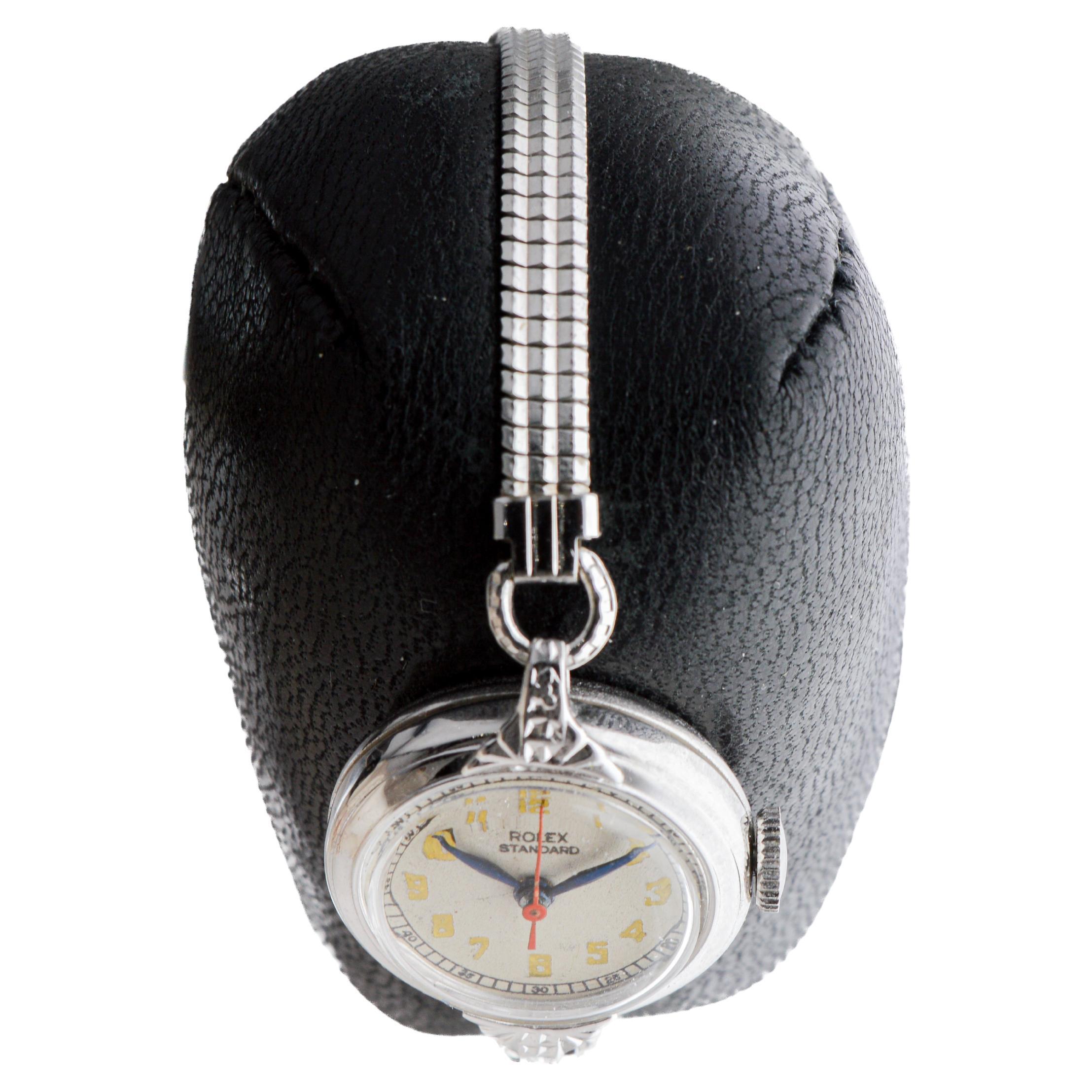 Rolex Steel Ladies Watch with Original Dial from 1940's For Sale 1