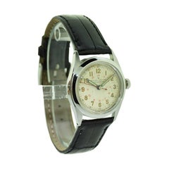 Rolex Steel Mid-Size Oyster with Original Dial and Early Crown from 1947 or 1948