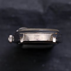 Rolex Steel Oyster Date Gilt Dial w/ Leather Strap Ref. 6694
