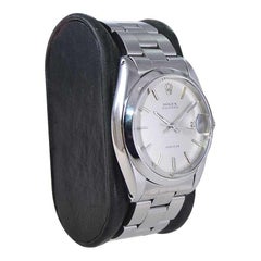 Rolex Steel Oysterdate with Original Brushed Dial & Solid Link Bracelet 1960's