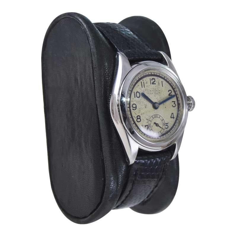 Rolex Oyster Lipton Armbanduhr aus Stahl von 1944 im Zustand „Hervorragend“ im Angebot in Long Beach, CA