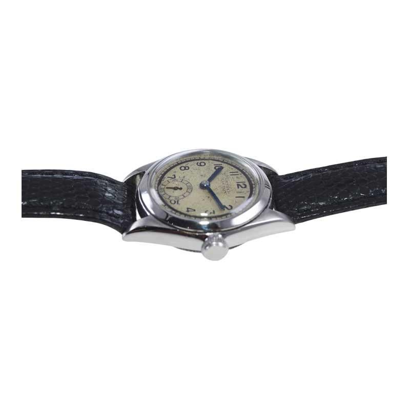 Rolex Steel Oyster Lipton Wristwatch from 1944 In Excellent Condition In Long Beach, CA