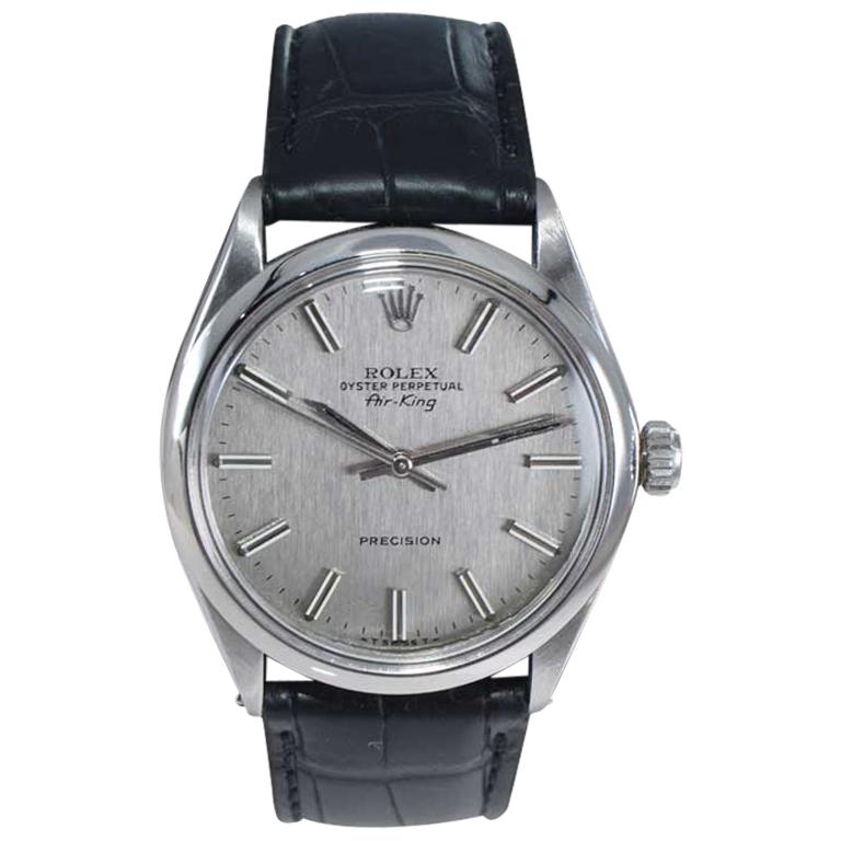 Rolex Steel Oyster Perpetual Air King Ref. 5500 Original Dial from 1973-74