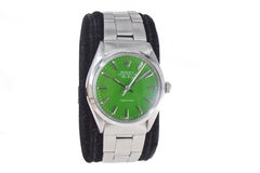 Rolex Steel Oyster Perpetual Air King with Custom Green Dial, 1960s