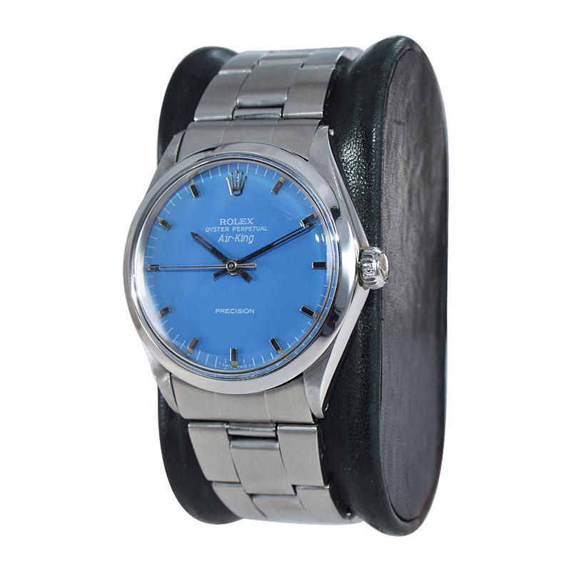 rolex light blue watch