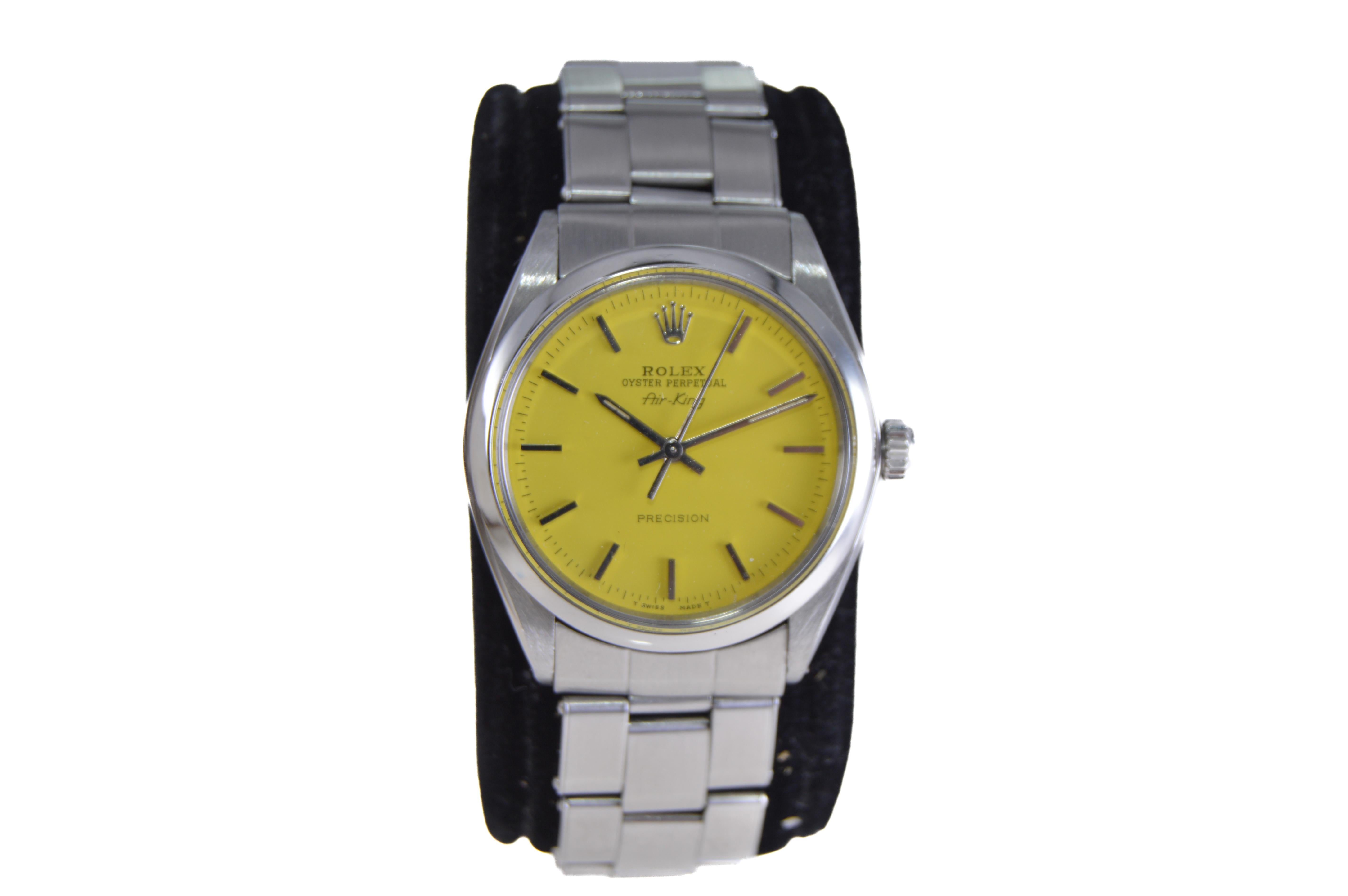 rolex oyster jaune