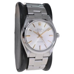 Rolex Steel Oyster Perpetual Air King with Original Dial Gilt Markers, 1970's