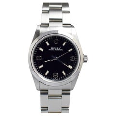 Rolex Steel Oyster Perpetual Black 3 6 9 Dial 67480 , 1998