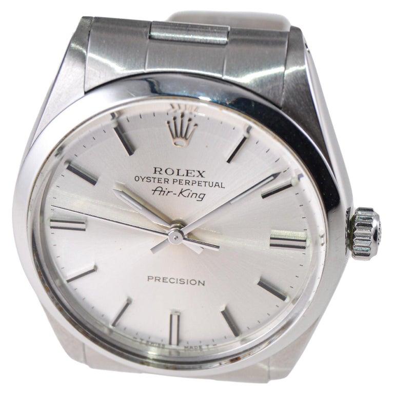 Rolex Oyster Perpetual Classic Air King des années 1970 en vente 2