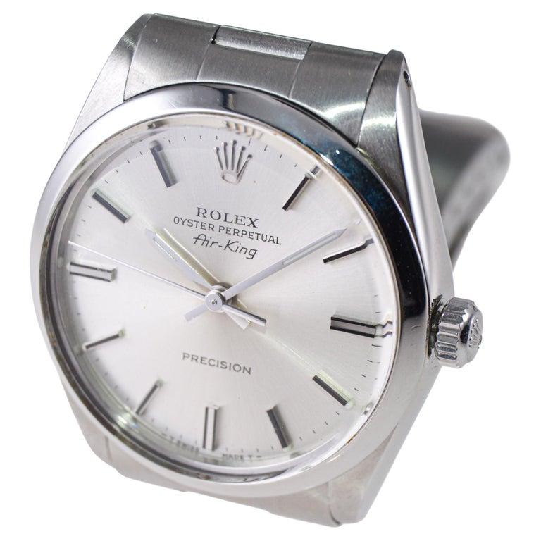 Rolex Oyster Perpetual Classic Air King des années 1970 en vente 3