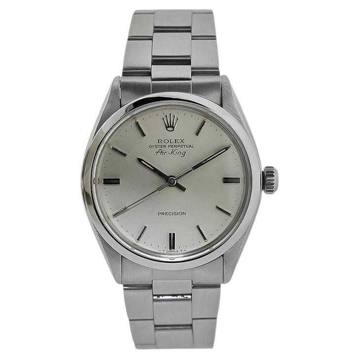 Rolex Steel Oyster Perpetual Classic Air King from 1978 or 79 For Sale