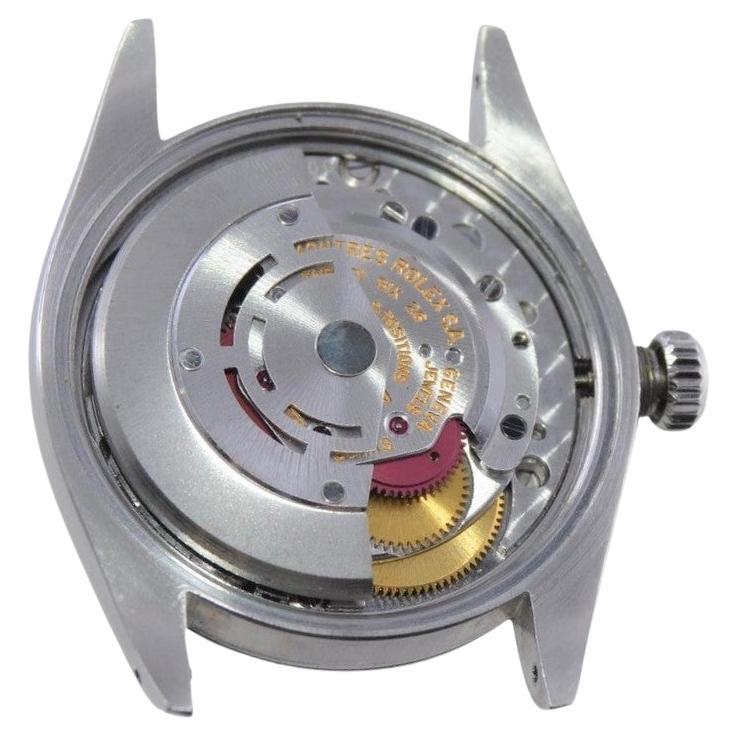 Rolex Steel Oyster Perpetual Date With Custom Mother of Pearl Dial and Bezel For Sale 10