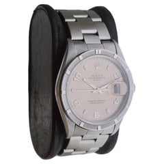 Rolex Steel Oyster Perpetual Date with Exceptional Bronze Dial circa, 2000