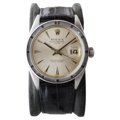 Rolex Oyster Perpetual Date de acero con esfera original de fábrica de 1960