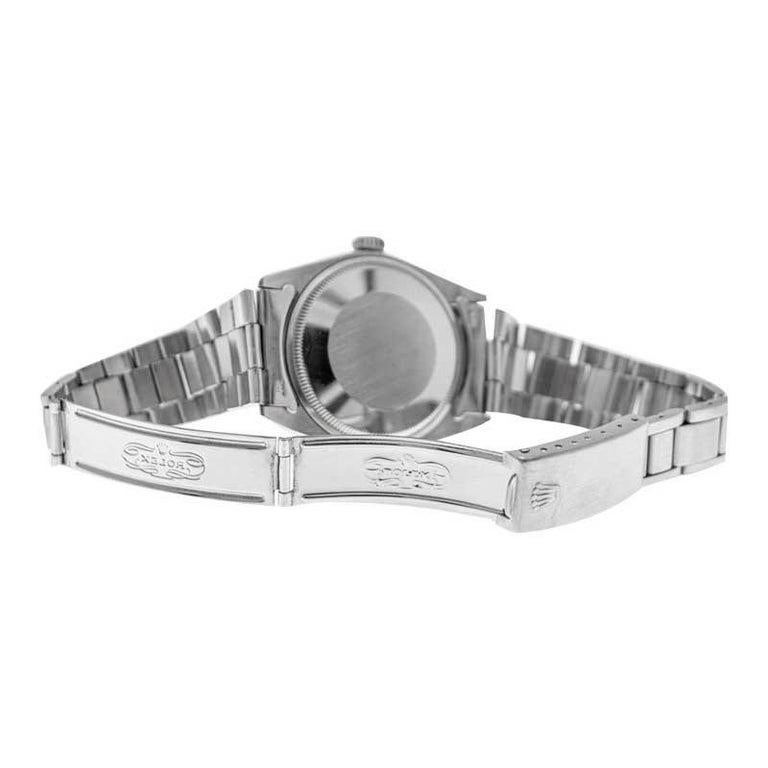 Rolex Steel Oyster Perpetual Date With Factory Original Silver Dial 1960's 2