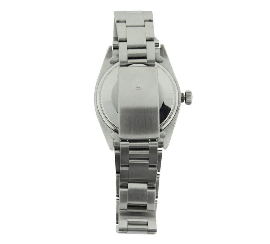 Women's or Men's Rolex Steel Oyster Perpetual Date with Original Bracelet, late 1960's For Sale