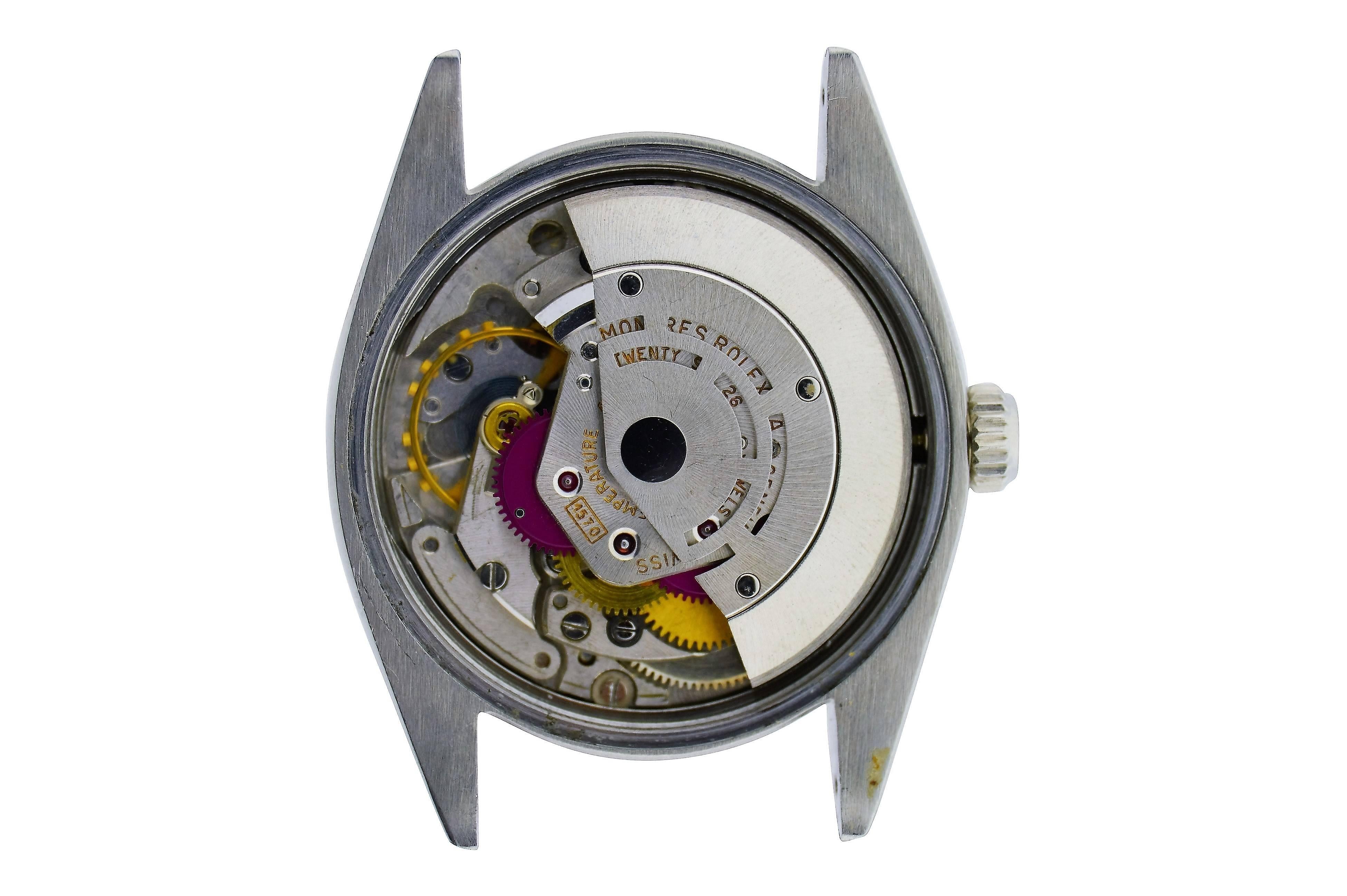 Rolex Steel Oyster Perpetual Date Wristwatch All Original, circa 1964 or 1965 2