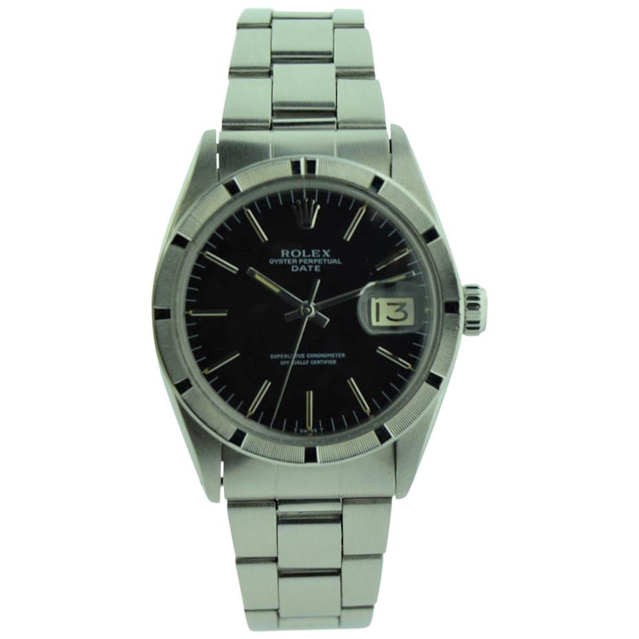 Rolex Steel Oyster Perpetual Date Wristwatch All Original, circa 1964 or 1965