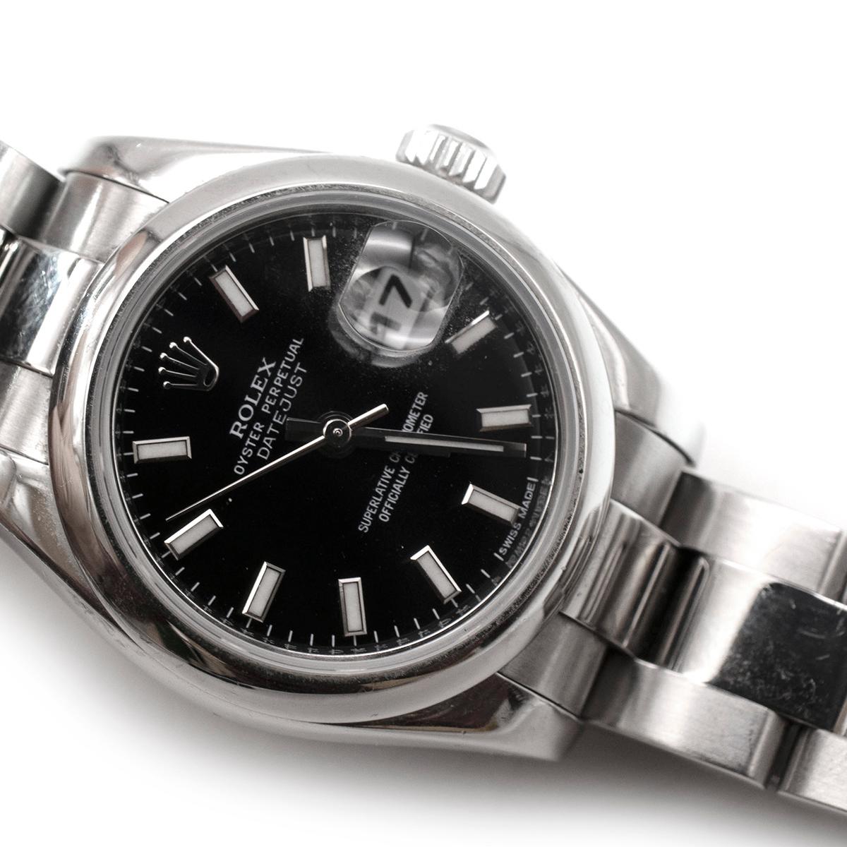 Rolex Steel Oyster Perpetual Datejust 28 Watch In Good Condition For Sale In London, GB