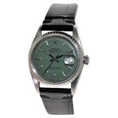 Rolex Steel Oyster Perpetual Datejust Ref 1603 Custom Dial, Early 1970's