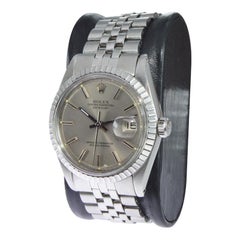 Rolex Steel Oyster Perpetual Datejust Ref 1603 from Late 1960's