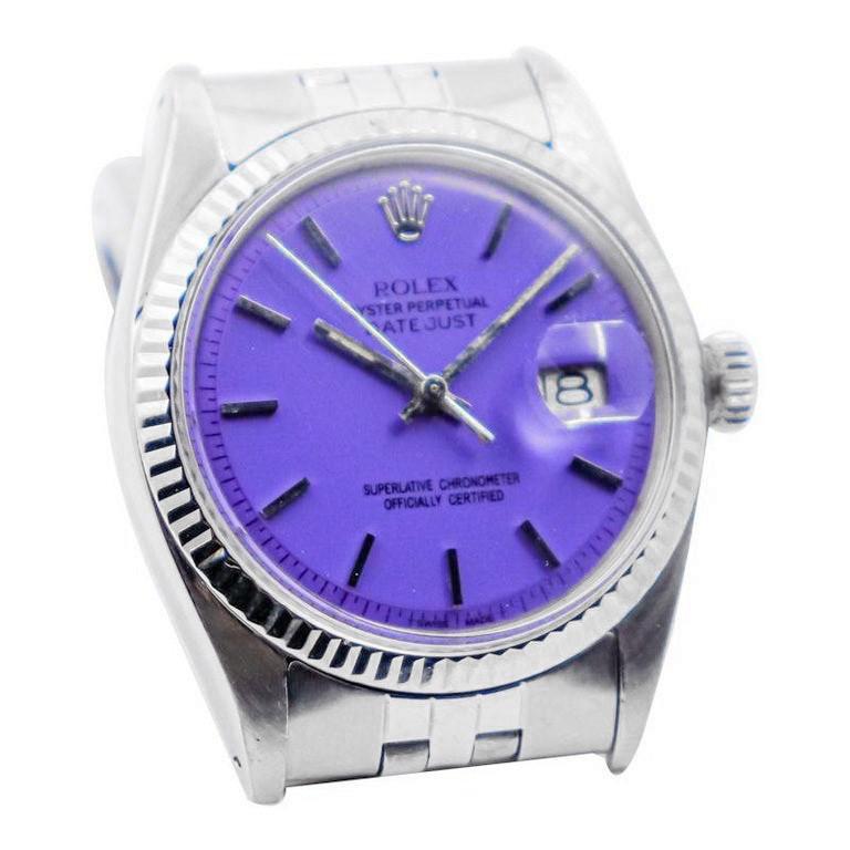 rolex oyster perpetual purple
