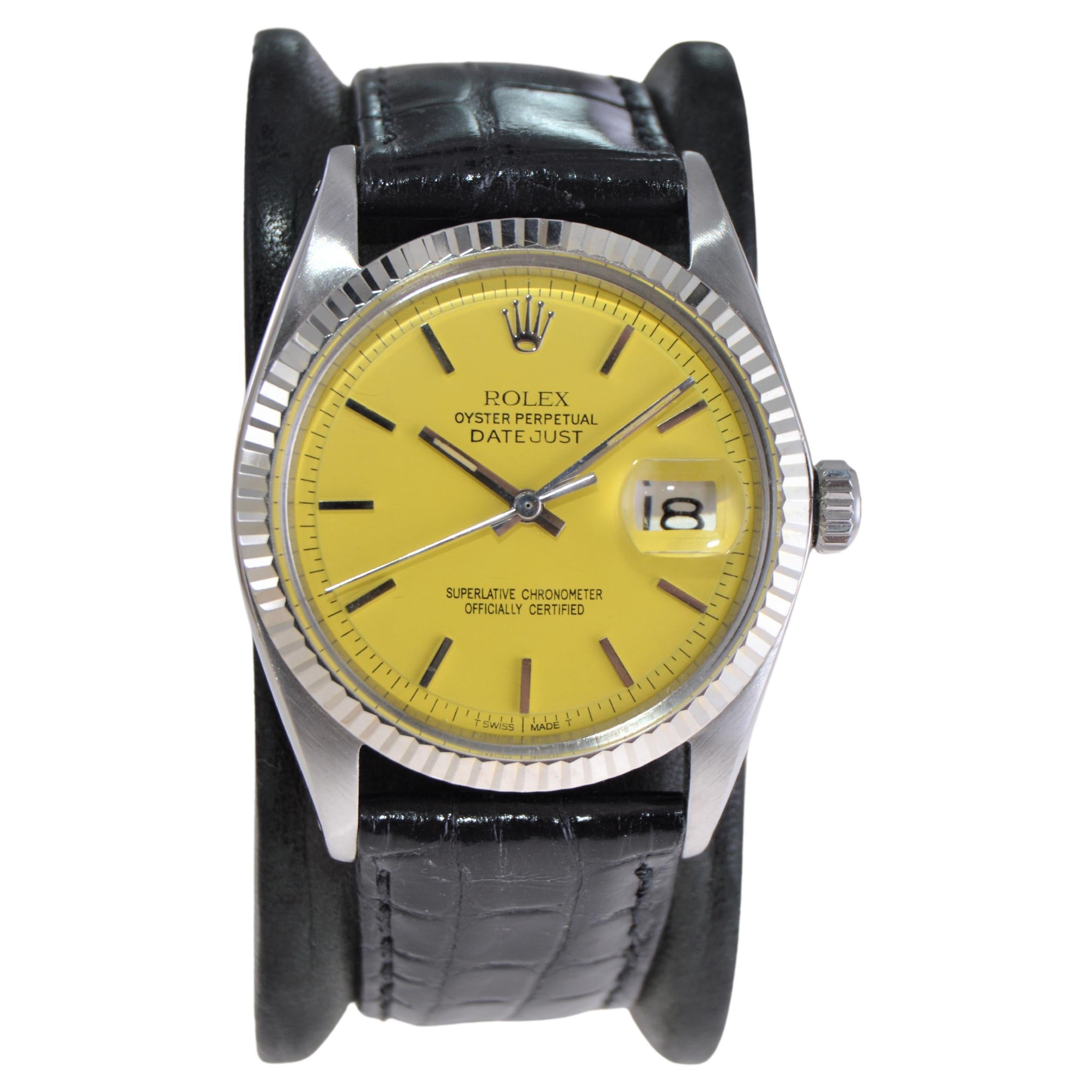 yellow dial rolex