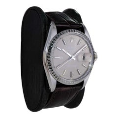 Rolex Steel Oyster Perpetual Datejust with Notable Light Brown Dial circa 1970's