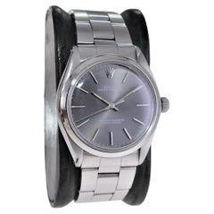 Rolex Steel Oyster Perpetual with Charcoal Dial, 1960's
