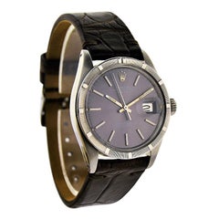 Rolex Steel Oyster Perpetual with Charcoal Dial from 1974 or 1975