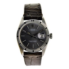 Rolex Steel Oyster Perpetual with Charcoal Dial from 1974 or 1975