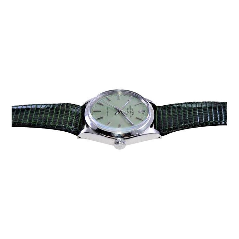 Rolex Oyster Perpetual in acciaio con quadrante personalizzato Greene & Greene, circa anni '60 in vendita 5