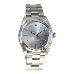Rolex Steel Oyster Perpetual with Original Rare Charcoal Dial, Early 1960's