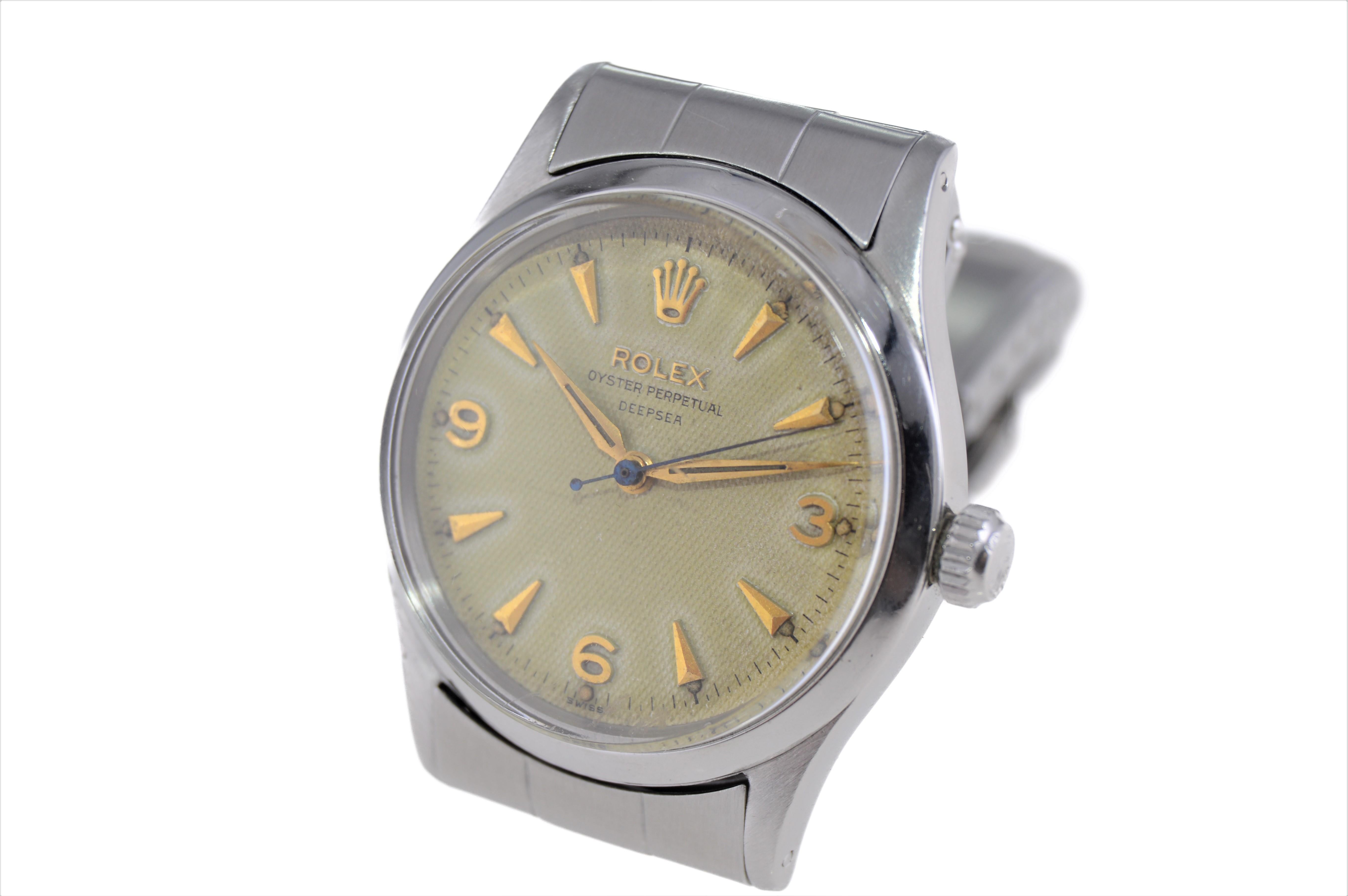 Rolex Steel Oyster Perpetual with Rare Factory Original 