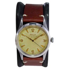 Rolex Steel Oyster Perpetual with Rare Factory Original "Deep Sea" Dial 1956