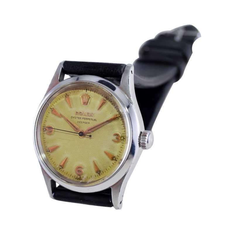 Women's or Men's Rolex Steel Oyster Perpetual with Rare Factory Original 