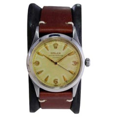 Used Rolex Steel Oyster Perpetual with Rare Factory Original "Deep Sea" Dial 1956