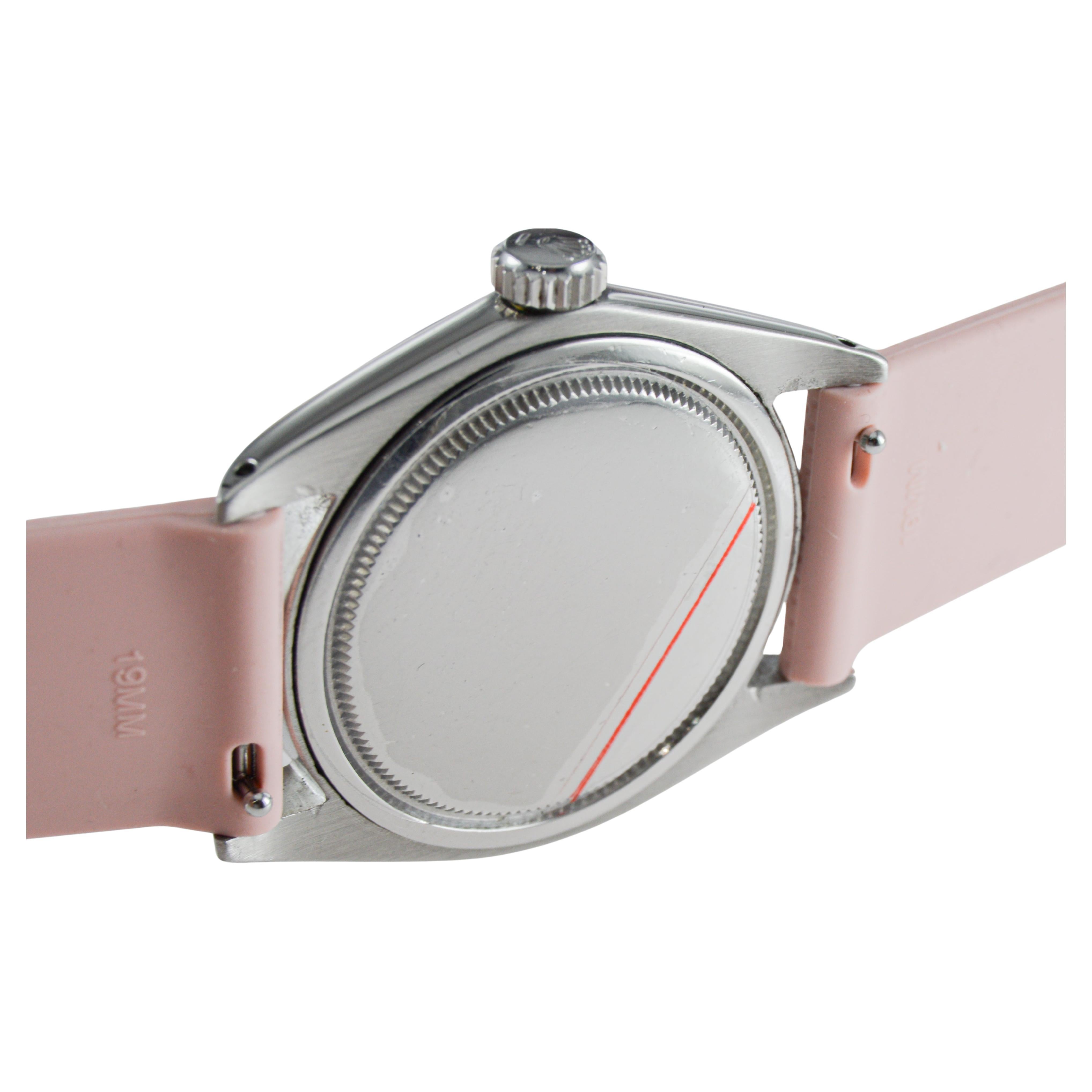 Rolex Steel Oyster Royal mit CUSTOM MADE Diamant-Zifferblatt aus Perlmutt im Angebot 11