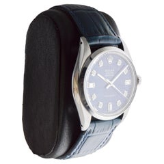 Rolex Steel Oyster Royal with Custom Made Navy Blue Diamond Dial