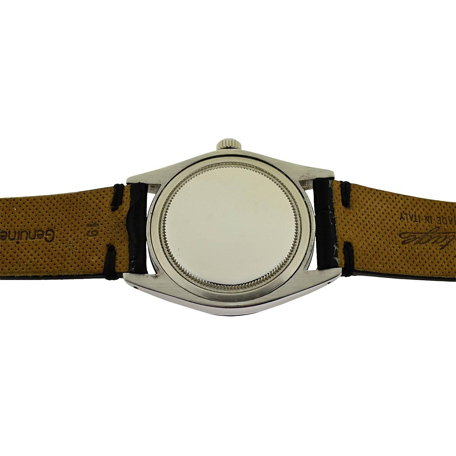 Rolex Steel Oysterdate Black Dial Watch, circa 1969  3