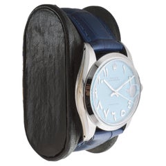 Rolex Steel Oysterdate with Custom Blue Persian Number Dial circa, 1960's