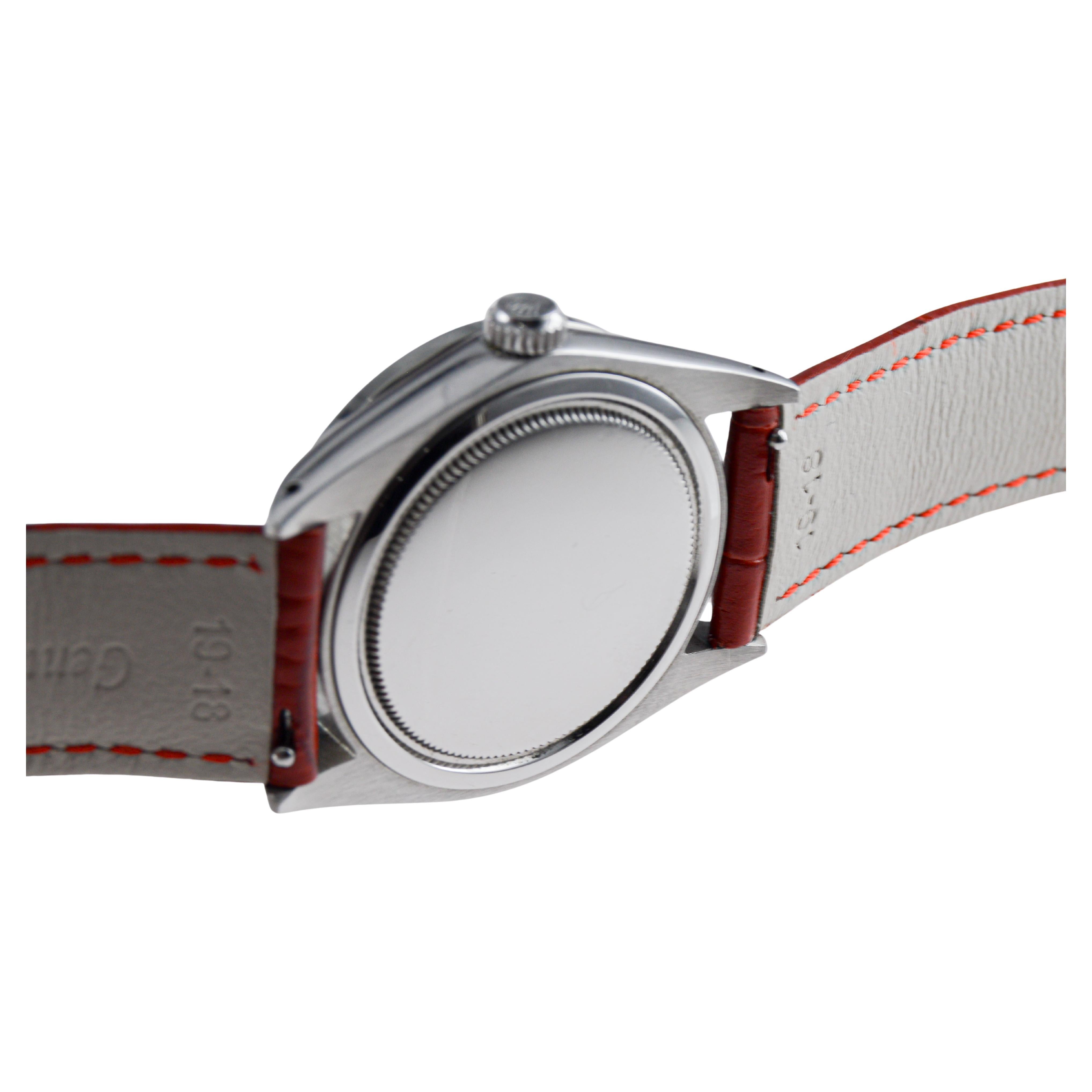 Rolex Oysterdate de acero con bisel de diamantes hecho a medida y esfera original Años 70 en venta 8