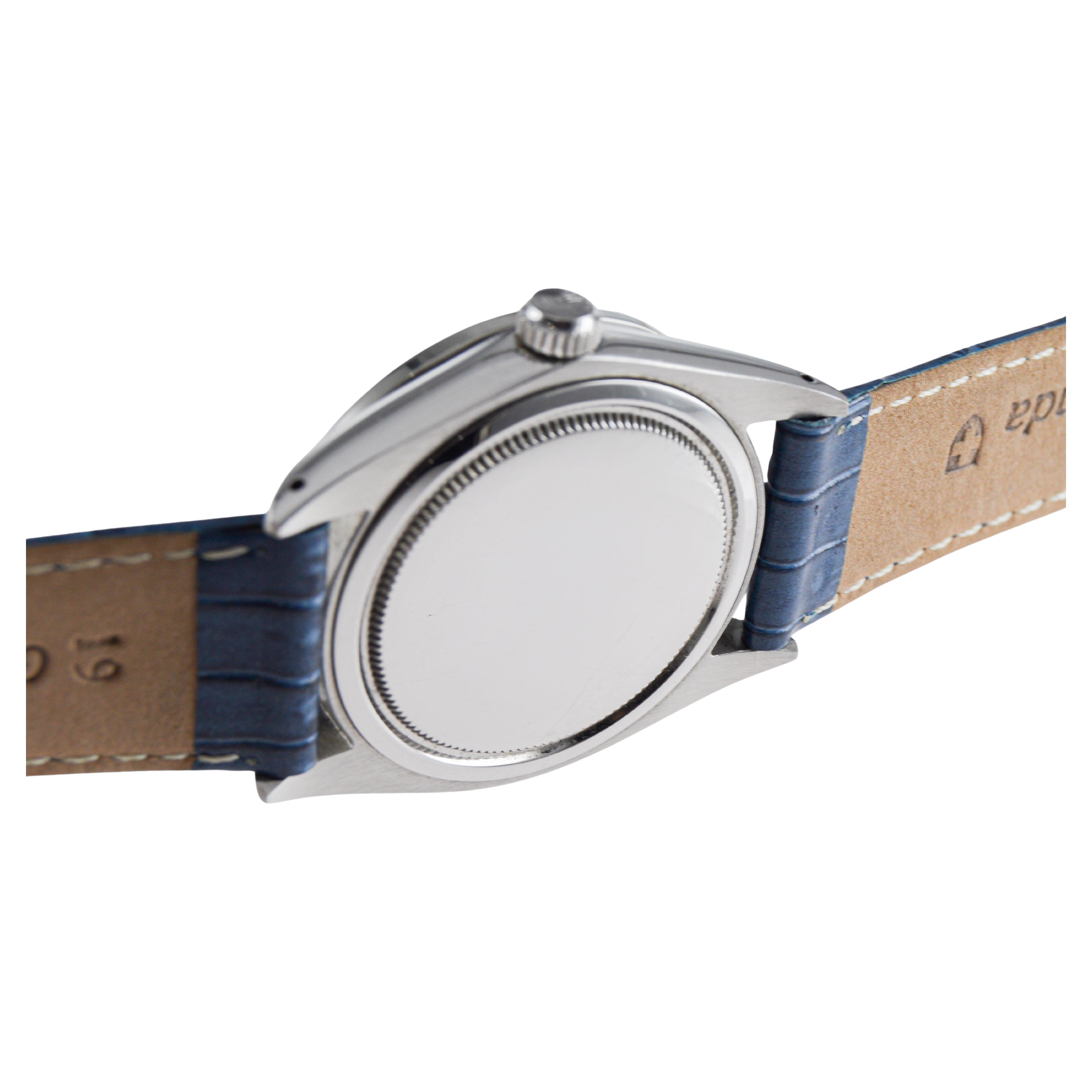 Rolex Steel Oysterdate mit CUSTOM MADE Diamant-Lünette und Original-Zifferblatt 1970er Jahre im Angebot 8