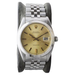 Rolex Steel Oysterdate with Factory Original Champagne Dial circa, 1960's
