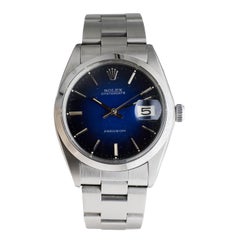 Rolex Oysterdate in acciaio con raro quadrante blu "Vignette" degli anni '60