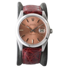 Rolex Stahl Oysterdate mit seltenem Original-Bronze-Zifferblatt aus der Fabrik von 1978