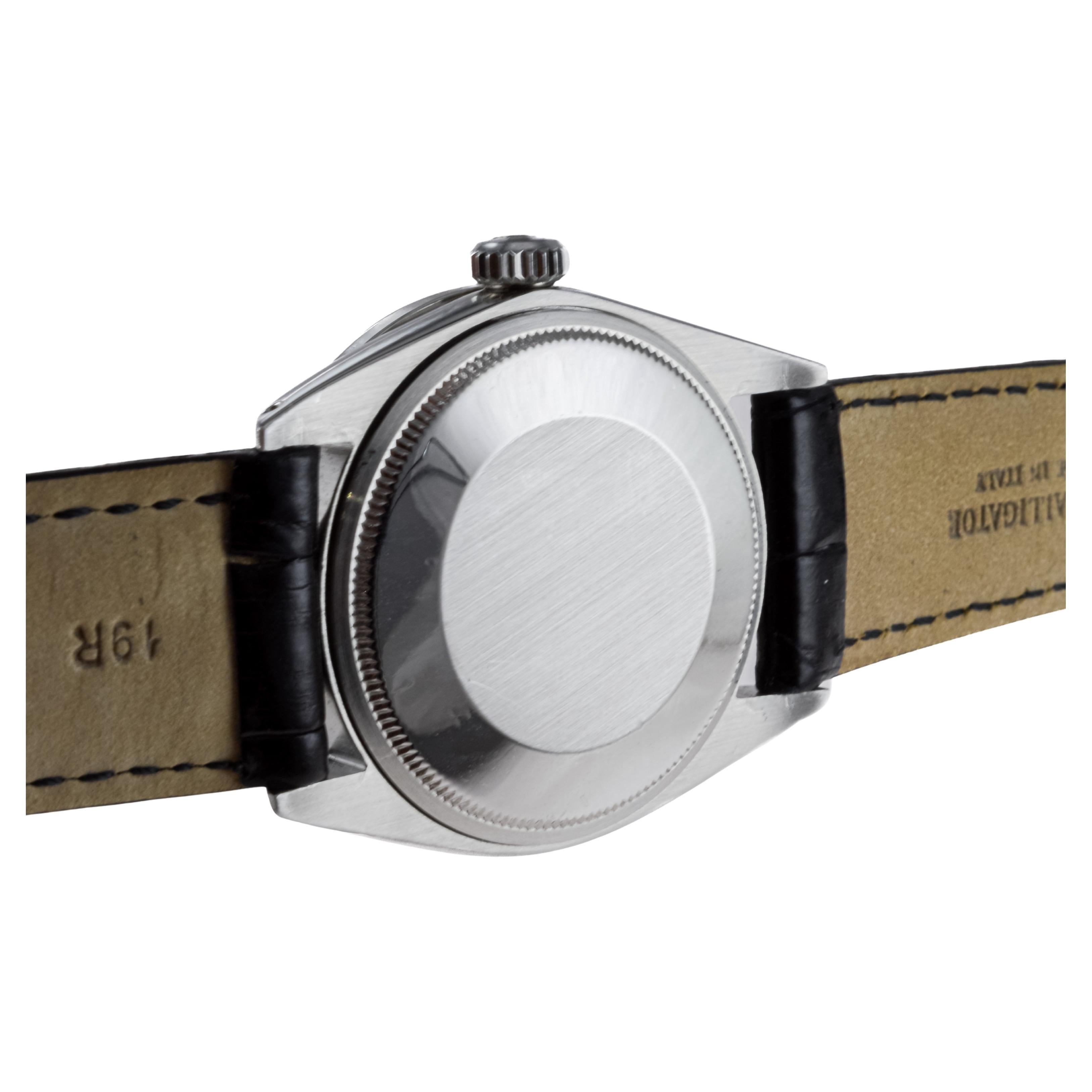 Rolex Steel Perpetual Date avec cadran personnalisé en nacre et lunette personnalisée en vente 8