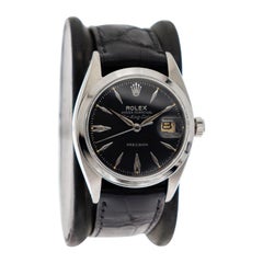 Rolex Steel Rare Air-King Date Perpetual from 1958 Caliber 1030 Sub Mariner MVT