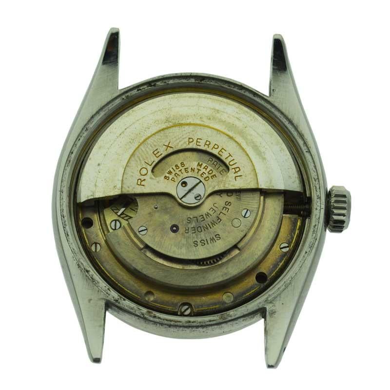 Rolex Steel Rare Model with Machined Bezel Super Oyster, circa 1951 or 1952 4